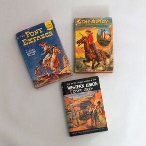 Vintage Western Adventure Books Set 1950's